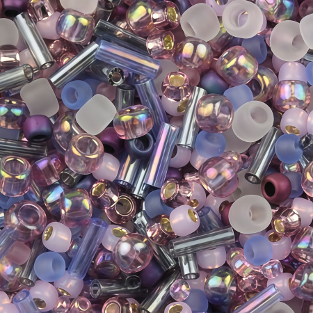 Бисер TOHO Mix, цвет #3216 (Сиреневый), 10 грамм