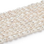 <p>
Бусины из культивированного пресноводного жемчуга в форме риса. Бусины могут довольно сильно отличаться по форме и размеру. Цвет в разных низках варьируется от белого до айвори. Оттенок может отличаться от фотографии и от партии к партии. Цена за низку длиной примерно 32 см (около 50-65 жемчужин, в зависимости от размера). Низки формируются без проверки на дефекты каждой бусины и без подбора по цвету, форме, размеру.
</p>
<p> УЦЕНКА: часть бусин матовые, имеют неровности.</p>