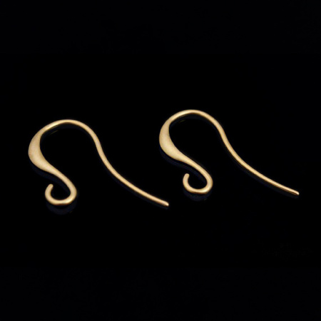 Швензы открытые, 14мм, Корея, лаконичные, базовый материал - латунь, матовые позолоченные, пара Швензы открытые, 14мм, Корея, лаконичные, базовый материал - латунь, матовые позолоченные, пара