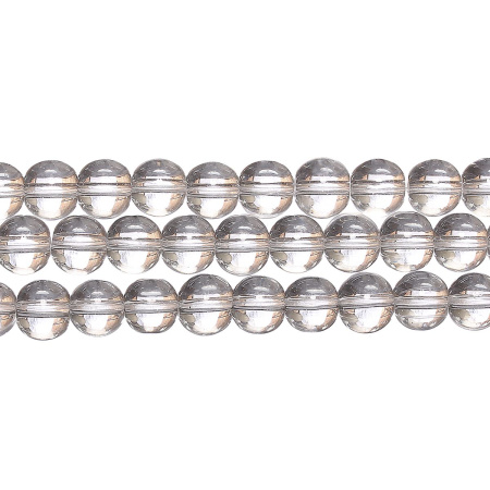 <p>Стеклянные бусины - гладкие шарики, цвет прозрачный белый. В низке около 40 бусин. Бусины могут незначительно отличаться по размеру и форме. Оттенок может немного отличаться от представленного на фото. Цена за низку, низки формируются без проверки каждой бусины на дефекты.</p>