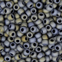<p>Японский бисер TOHO Round (круглый Тохо), размер 8/0 (3 мм). Непрозрачный матовый серый бисер с бронзовым отливом (Matte-Color Iris Gray). Оттенок может отличаться от фотографии. Цена за 10 грамм (около 430 бисеринок).</p>