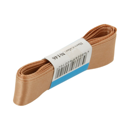 Лента атласная, Gaммa, 25мм, пепельно-каштановая №146, моток, 5 метров Лента атласная, Gaммa, 25мм, пепельно-каштановая №146, моток, 5 метров