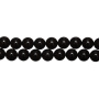 <p>Круглые гладкие каменные бусины - натуральный тонированный черный агат. Бусины могут немного отличаться по размеру от заявленного. Длина низки примерно 38 см, в низке около 47 бусин, низки формируются без проверки каждой бусины на дефекты. Цена за низку.</p>