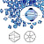 Бусина Swarovski, 4мм, Биконус (#5328), сапфир (цвет 206), 10 шт.