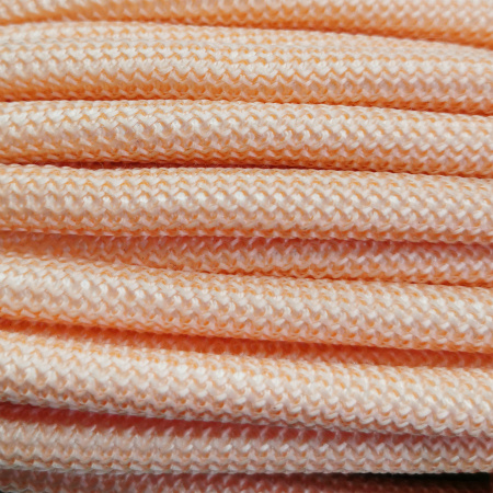 Шнур плетеный с сердечником, около 10мм, полиэстер, персиковый, 90 см, 1 шт.