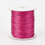 <p>Тонкий плетеный вощеный синтетический (полиэстеровый) шнур, цвет тёмно-розовый, оттенок может отличаться от фотографии. Толщина около 0.5-0.7 мм. По возможности, продается цельным куском, однако, может поставляться несколькими отрезами. Цена за 10 метров.  </p>