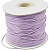 Шнур синтетический вощеный, полиэстеровый, около 1мм, сиреневый, 70-80 метров, катушка