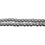 <p>Низка бусин из окрашенного (металлизированного) гематита, цвет темное серебро. Гематит создан искусственно, по составу аналогичен натуральному. Оттенок может отличаться от фотографии и в разных поставках. Бусины могут немного отличаться по форме и размеру. Длина низки примерно 37 см, в низке около 53 бусин. Низки формируются без проверки на дефекты каждой бусины. Цена за низку.</p><p>ВНИМАНИЕ: на покрытии возможны небольшие царапинки, потертости, вмятинки.</p>