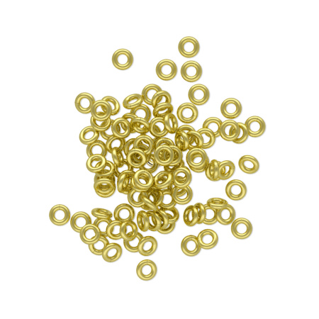 Соединительное колечко, 3мм (толщина 0.8мм, внутренний размер 1.4мм), базовый материал - латунь, светлая бронза, 40 шт.