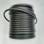 Шнур резиновый без отверстия, около 4мм, черный, матовый, 2 метра <p>Резиновый шнур диаметром около 4 мм. Хорошо подходит в качестве основы для оплетания кожей, нитками, бисером. Отлично смотрится в виде колье с крупной металлической бусиной-трубочкой. Оттенок и матовость может отличаться от фотографии. По возможности, продается цельным куском, однако, может поставляться несколькими отрезами. Цена за 2 метра.</p>