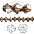 Бусина Swarovski, 6мм, Биконус (#5328), дымчатый кварц (цвет 225), 10 шт., УЦЕНКА