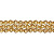 Бусины стеклянные, 6мм, граненые, биконусы, янтарно-желтые с перламутровым покрытием, 50 шт., низка