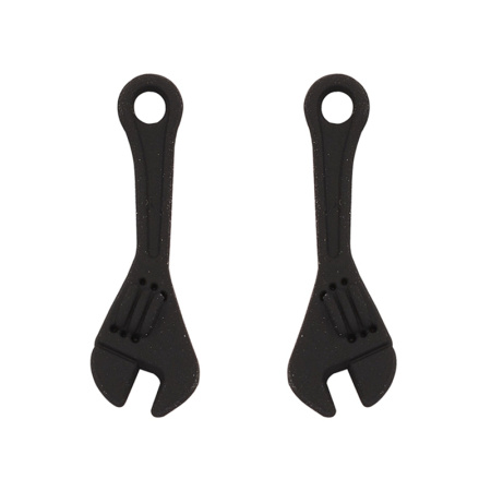 Подвеска, 24х7х3мм, разводной ключ, базовый материал - цинковый сплав, цвет матовый чёрный, 5 шт.