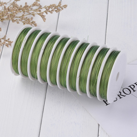 <p>Бюджетный ювелирный тросик (ланка). Цвет оливково-зеленый. Цена за катушку 50 метров. Толщина может отличаться от указанной на плюс-минус 0,05 мм. Тросик на катушке может состоять из нескольких кусков.</p>