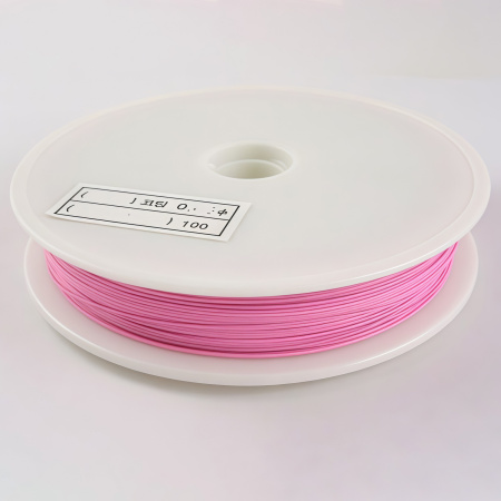 <p>Ювелирный тросик (ланка) розового цвета. Сталь с пластиковым непрозрачным покрытием. Толщина может отличаться от указанной на плюс-минус 0,05 мм. Оттенок может отличаться от фотографии и в разных поставках. Цена за катушку около 50 метров. Тросик на катушке может состоять из нескольких частей.</p>