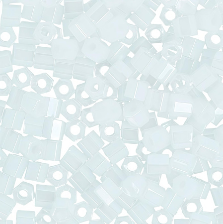 Бисер TOHO Hexagon, размер 11/0, цвет #121 (Непрозрачный глянцевый, белый), 10 грамм