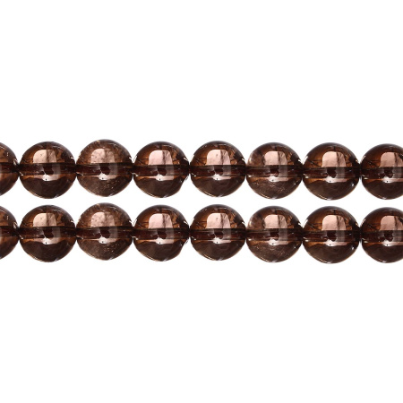 Бусины каменные, раухтопаз, 10мм, 40 шт., низка