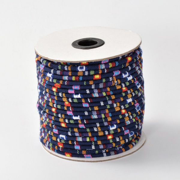 <p>
Толстый, сшитый из ткани шнур в этническом стиле. Очень прочный, при этом довольно гибкий и мягкий. Толщина около 6 мм. Можно использовать в качестве основы для создания колье или браслетов. Оттенок и узор могут отличаться от фотографии и в разных поставках. Цена за 1 метр.
</p>