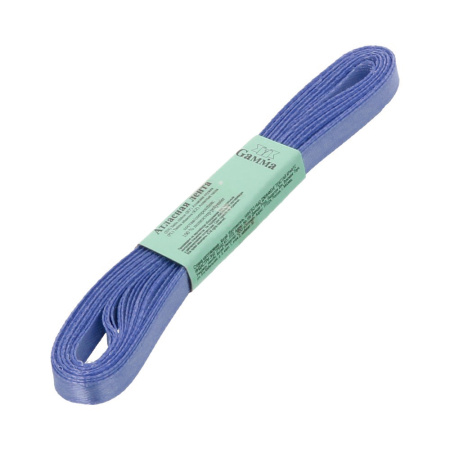 Лента атласная, Gaммa, 6мм, фиолетовая №082, моток, 5 метров Лента атласная, Gaммa, 6мм, фиолетовая №082, моток, 5 метров