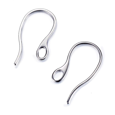 Швензы открытые, 19х12х1мм, крючки Бохо, базовый материал - нержавеющая сталь, без покрытия, пара Швензы открытые, 19х12х1мм, крючки Бохо, базовый материал - нержавеющая сталь, без покрытия, пара