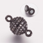 <p>Фурнитура для бижутерии Милано класса люкс (MILANO LUX). Качественный компонент для бижутерии - эффектный магнитный замок-шарик для браслета или колье. Инкрустация фианитами в технике паве. Форма и оттенок замочка могут немного отличаться от фотографии. Цена за 1 шт.</p>