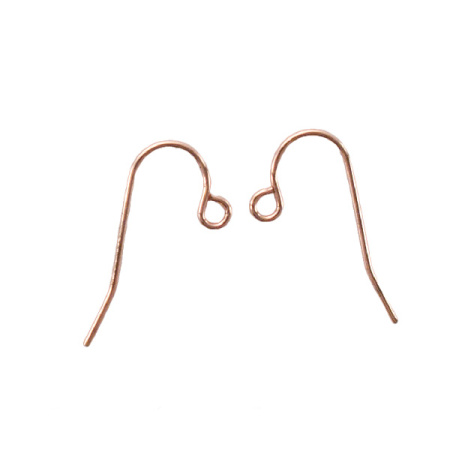 Швензы открытые, 11мм, лаконичные, базовый материал - хирургическая сталь, яркая медь, пара