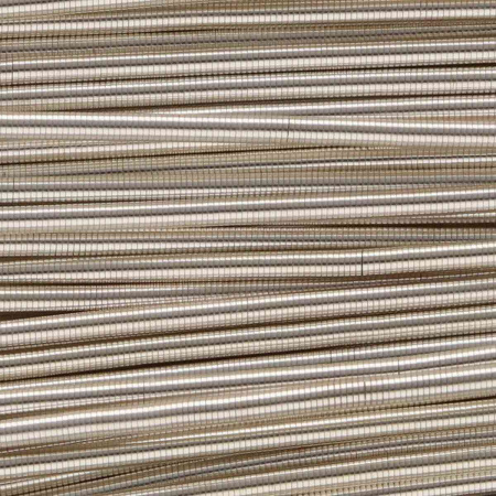 <p>
Гладкая посеребренная проволока-пружинка типа бульонка - канитель с серебристым покрытием. Тип: extra heavy. Толщина, заявленная производителем - 1.8 мм, может немного отличаться в разных поставках. Длина около 30-40 см (канитель нарезана производителем). На проволоке могут периодически встречаться заломы/растянутые участки. Оттенок может отличаться от фотографии и в разных поставках.
</p>