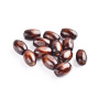 <p>
 Бусины - бочонки из дерева, окрашены в темно-коричневый цвет. Бусины могут незначительно отличаться по форме и размеру. У некоторых бусин может быть скошенная сторона. Оттенок может отличаться от фотографии и в разных поставках. Цена за упаковку 10 грамм (около 38 штук).
</p>