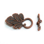 Застежка, 36х23мм, тогл, виноград, базовый материал - цинковый сплав, медный с чернением, 5 шт. <p>Крупная эффектная застежка-тогл в форме виноградного листа с гроздью ягод винограда. Под античную медь. Оттенок может отличаться от фотографии. Цена за 5 шт.</p>