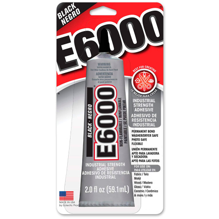 Клей универсальный, E6000 Black (США), черный, 59.1 мл (2 fl. oz.), 1 шт.