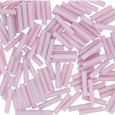 Бисер TOHO Bugle, размер 9мм, цвет #765 (Непрозрачный матовый, пастель, плюмерия), 10 грамм