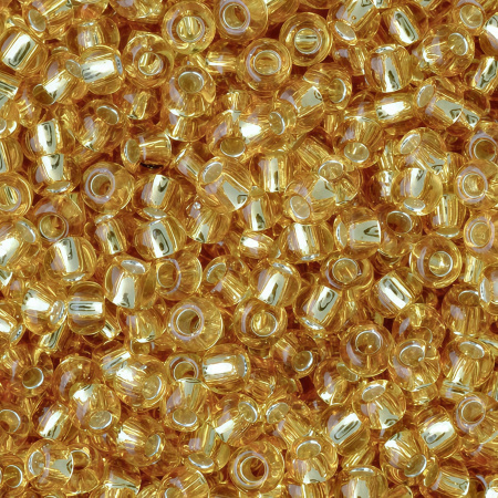 Бисер TOHO круглый, размер 11/0, цвет #22B (Внутреннее серебрение, средний топаз), 10 грамм