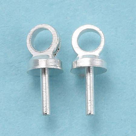 <p>Вклеивающийся штифт (держатель) серебристого цвета. Общая длина около 7 мм, внешний диаметр шляпки 3 мм, внешний диаметр петельки 2.5 мм, длина вклеиваемой части 2-3 мм, диаметр вклеиваемой части - около 0.7 мм. Отлично подходит для полупросверленных бусин, изделий из полимерной глины, керамики, дерева. Оттенок может отличаться от фотографии и в разных поставках. Цена за упаковку 2 грамма (около 25 штук, фасуются без проверки на дефекты).</p>