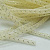 Бижутерная сетка-рукав, 8мм, бледно-желтая с золотистой нитью, 10 метров