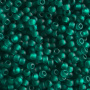 <p>Японский бисер TOHO Round (круглый Тохо), размер 11/0 (2.2 мм). Прозрачный матовый изумрудный (Transparent-Frosted Teal). Оттенок может отличаться от фотографии. Цена за 10 грамм. Среднее количество бисерин в 1 грамме Toho 11/0 от 70 до 120 штук, может сильно варьироваться в зависимости от вида бисера.</p>