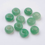 <p>Бусины - рондели с крупным отверстием (абакусы, диски) из натурального камня - тонированного зеленого авантюрина. Диаметр отверстия около 6 мм. Эти бусины отлично подходят для браслетов в стиле Пандора, а также для сборки украшений с кожаными шнурами. Бусины могут немного отличаться по форме и размеру. Оттенок может отличаться от фотографии. Цена за 2 бусины.</p>