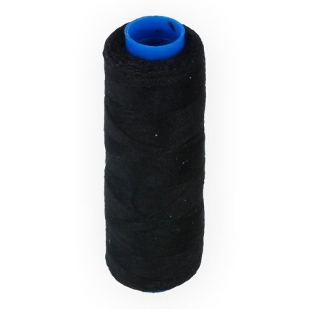 Нить полиэстеровая, Gamma, толщина 40/2, цвет чёрный, катушка, 183 метра